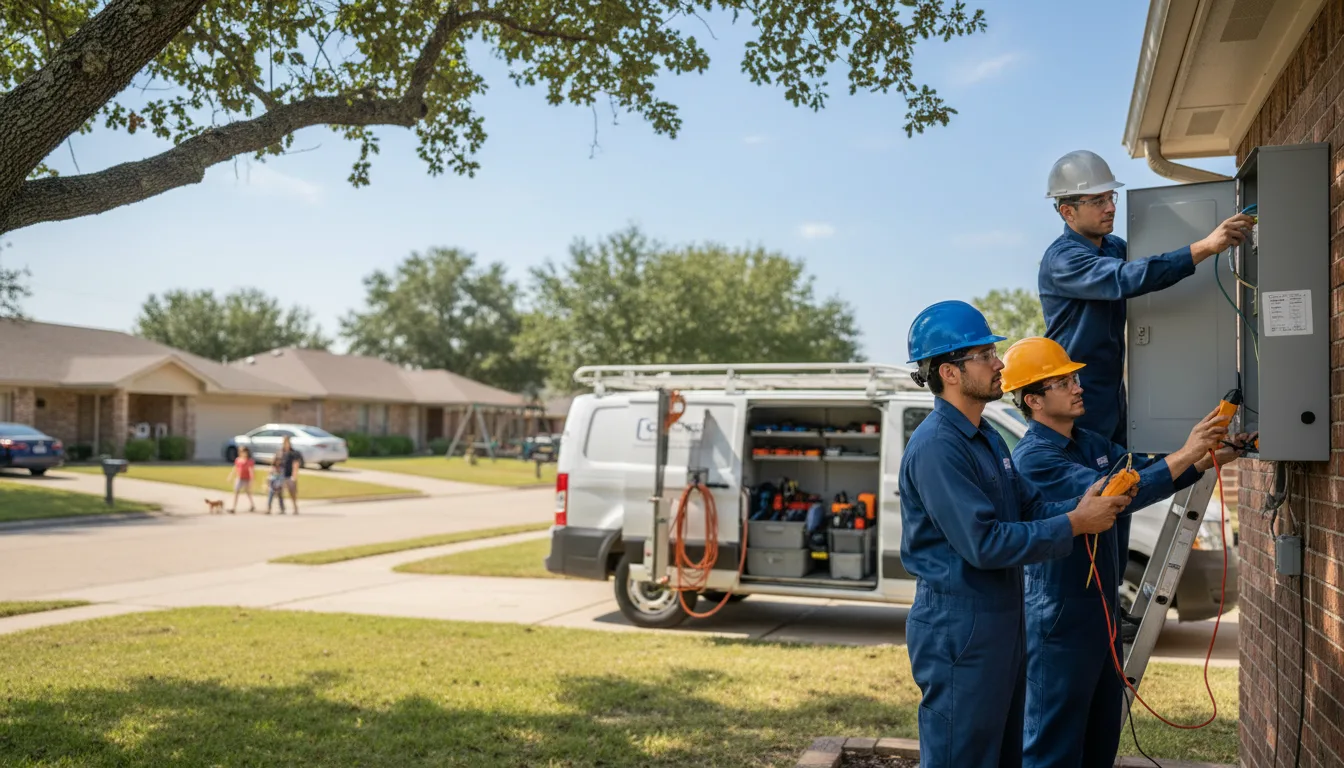 Certified electrician providing emergency electrical services in Guysville, OH